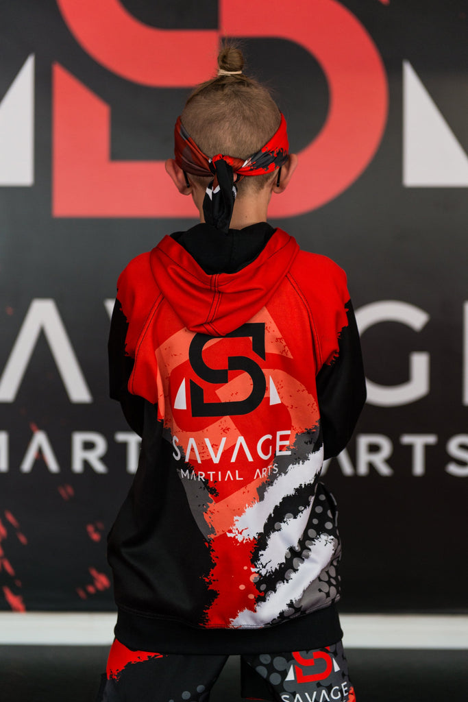 Savage Martial Arts Hoodie – Kids & Adult Full Zip Training Hoodie