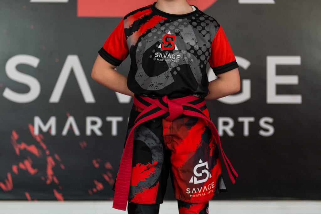 Kids Savage Martial Arts Shorts – Breathable Training Shorts with Stretch Waist