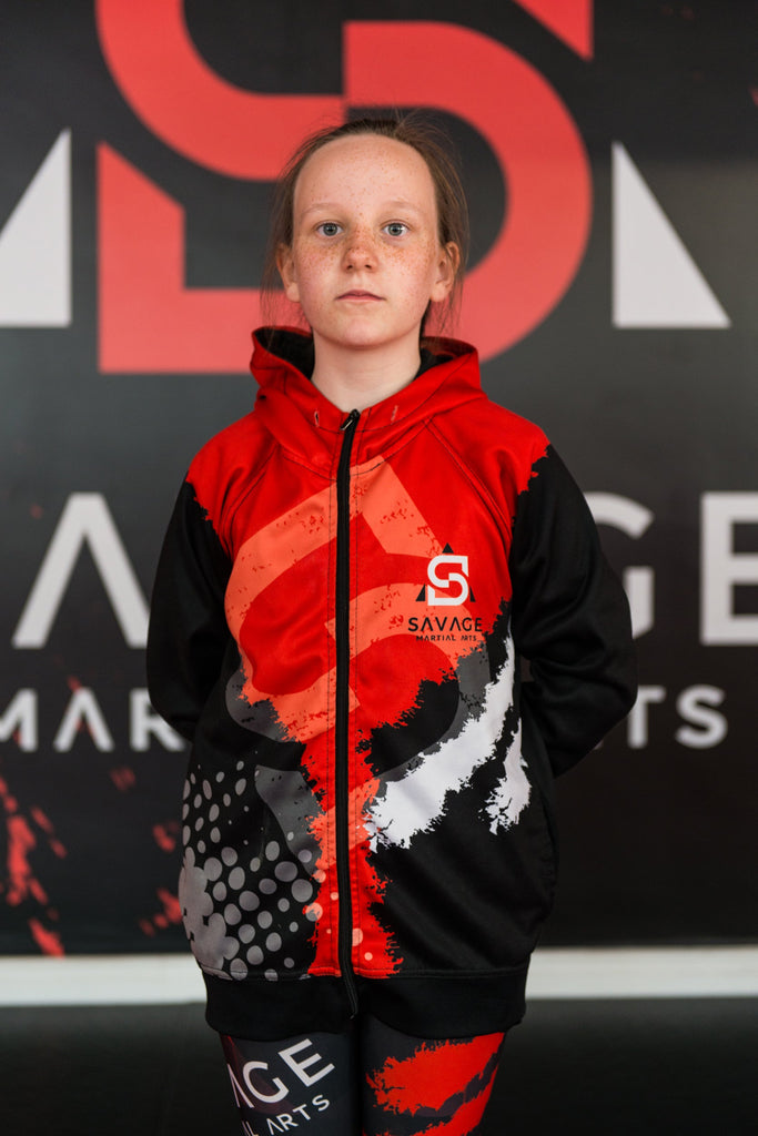 Savage Martial Arts Hoodie – Kids & Adult Full Zip Training Hoodie