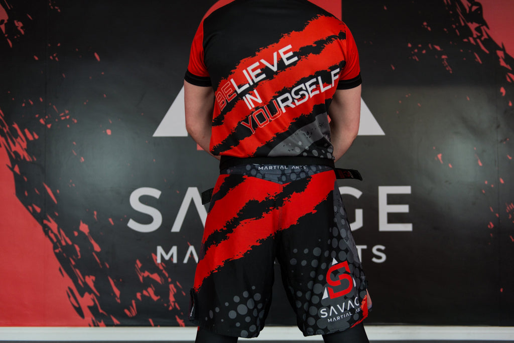 Savage Martial Arts Adult Shorts – Breathable Training Shorts with Stretch Waist