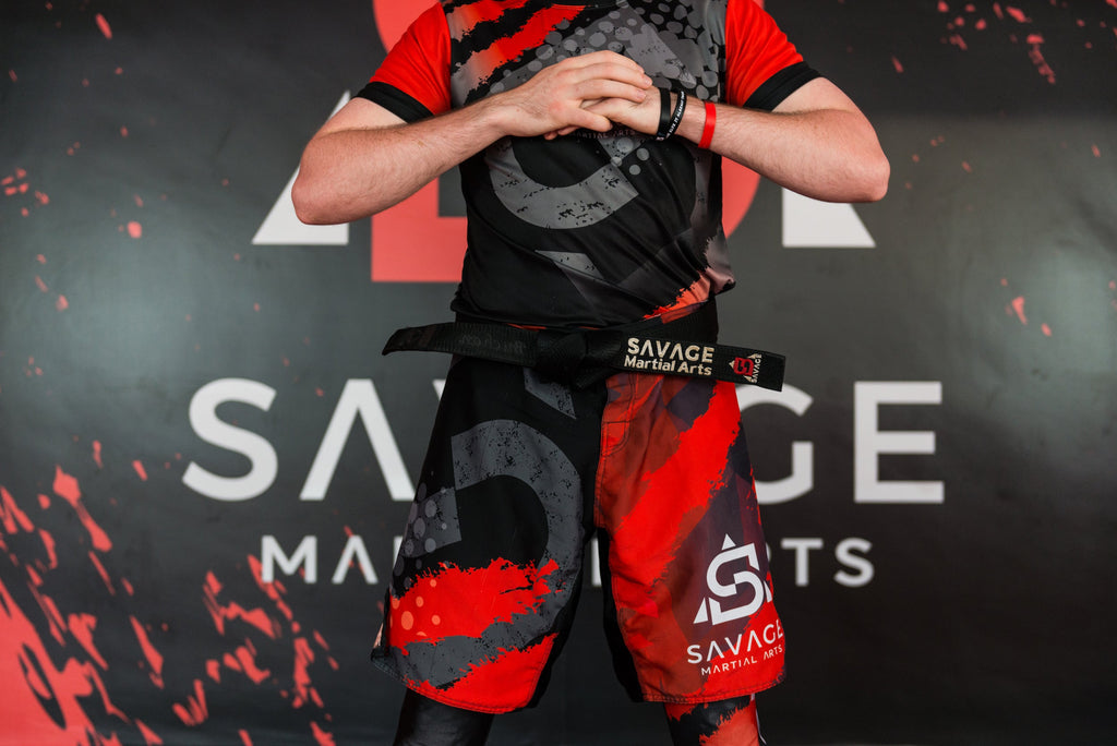 Savage Martial Arts Adult Shorts – Breathable Training Shorts with Stretch Waist