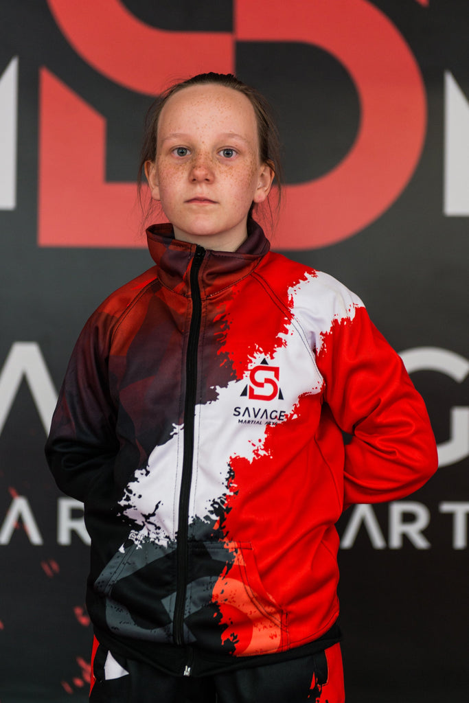 Savage Martial Arts Tracksuit – Kids & Adult Full Zip Training Tracksuit Set