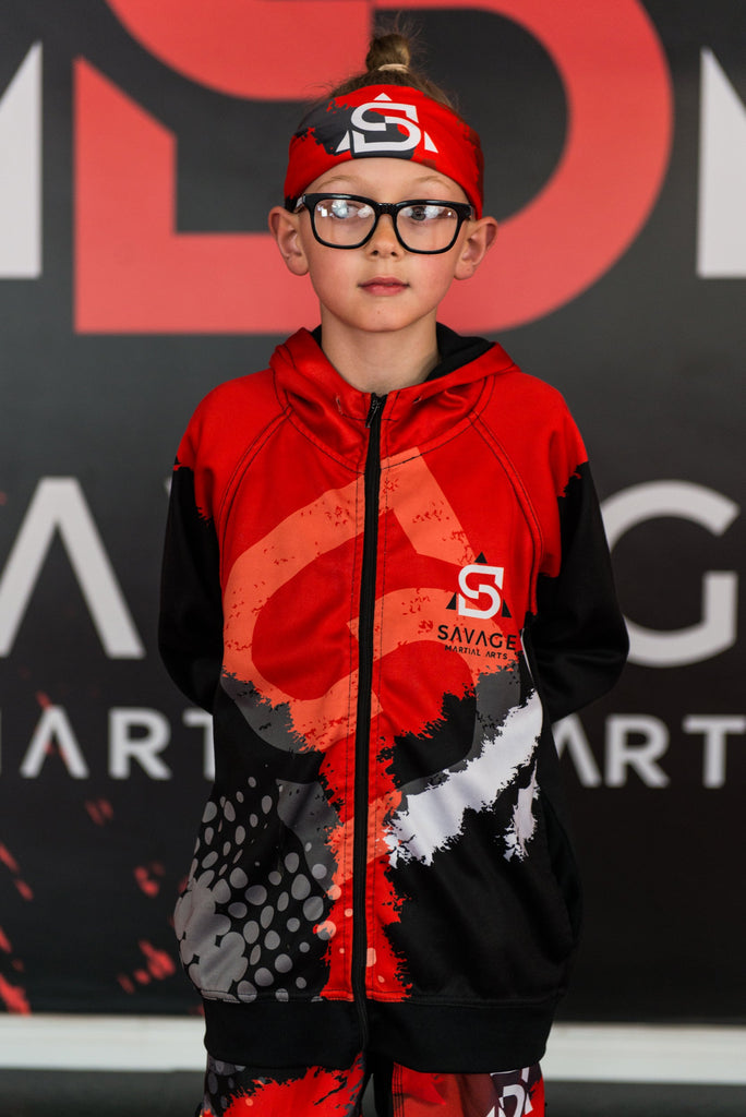Savage Martial Arts Hoodie – Kids & Adult Full Zip Training Hoodie