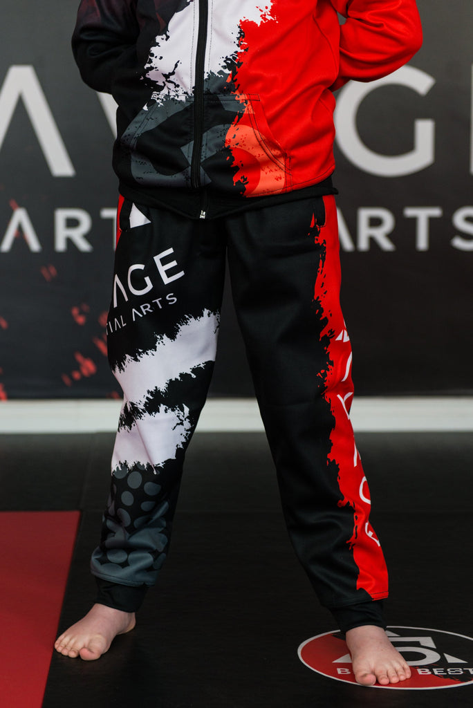 Savage Martial Arts Tracksuit – Kids & Adult Full Zip Training Tracksuit Set