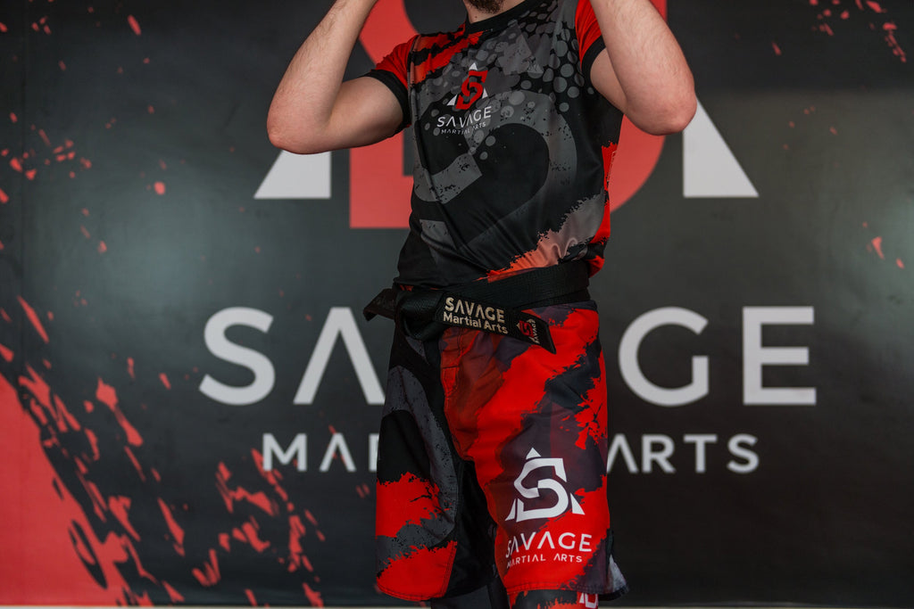 Savage Martial Arts Adult Shorts – Breathable Training Shorts with Stretch Waist